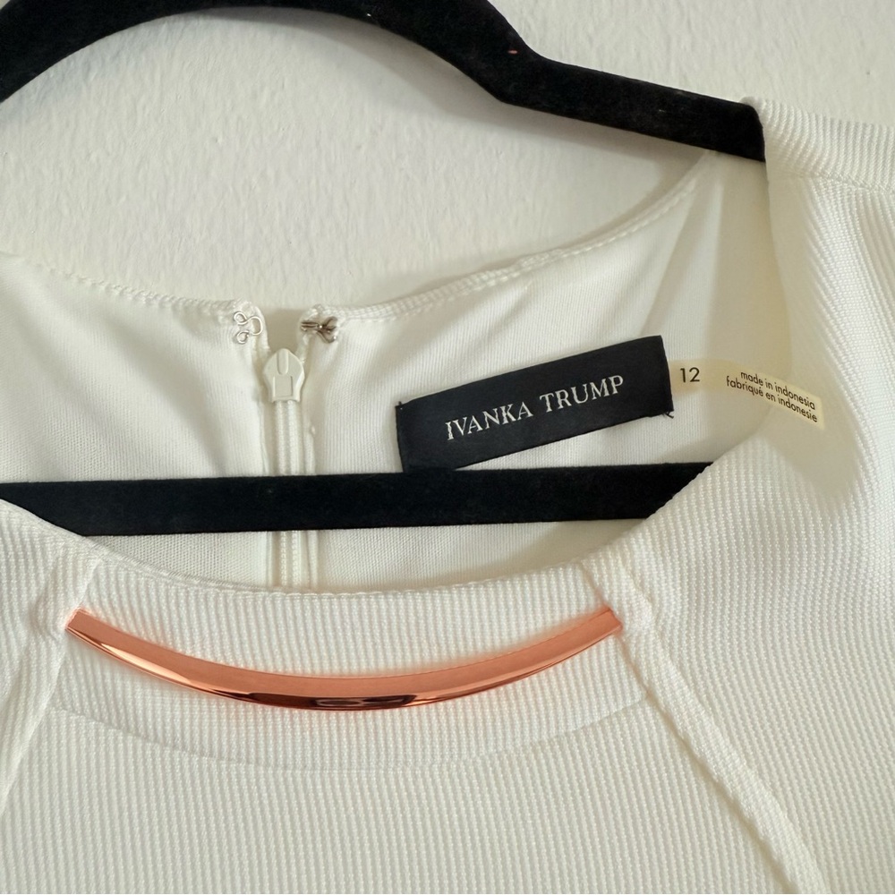 Ivanka • White Cold Shoulder Midi Dress - Picture 3 of 3